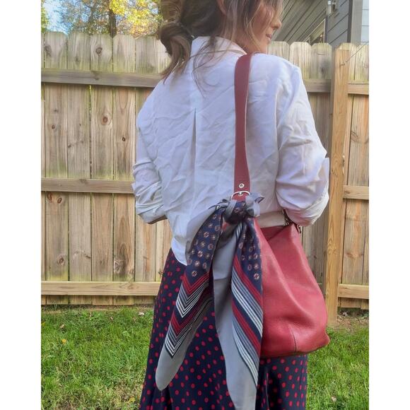 Vintage Red Dot Flare Midi Skirt - Picture 5 of 9